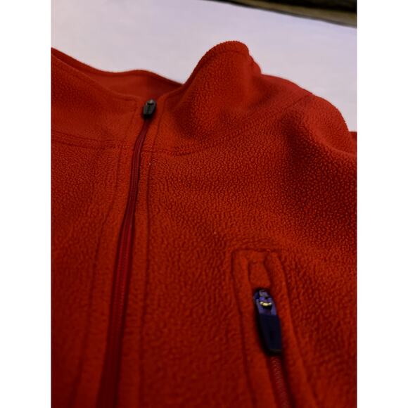 LL Bean Men's Large 1/4 Zip Pullover Fleece in Red - Picture 4 of 4